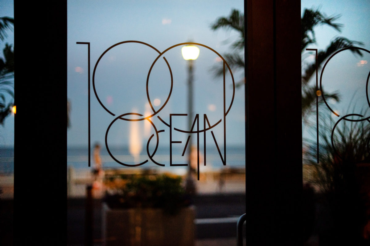 Door looking out to ocean at 100 ocean